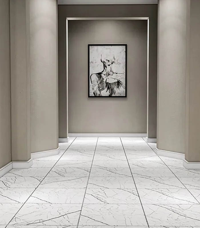 Light Grey Marble Effect Teos Tile For Wall (2)